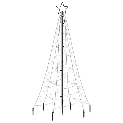 Sapin De Noël Avec Piquet 200 Led 180 Cm Blanc Chaud