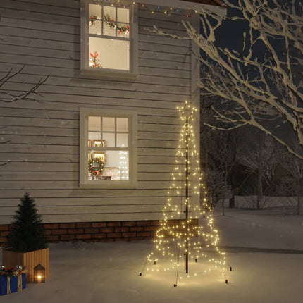 Sapin De Noël Avec Piquet 200 Led 180 Cm Blanc Chaud