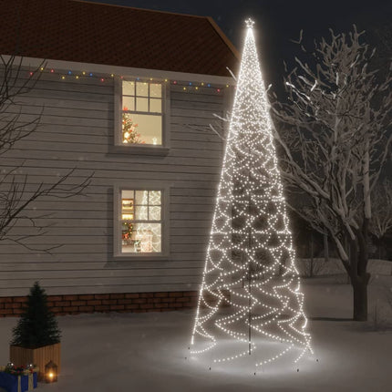 Sapin De Noël Avec Piquet 3000 Led 800 Cm Blanc Froid