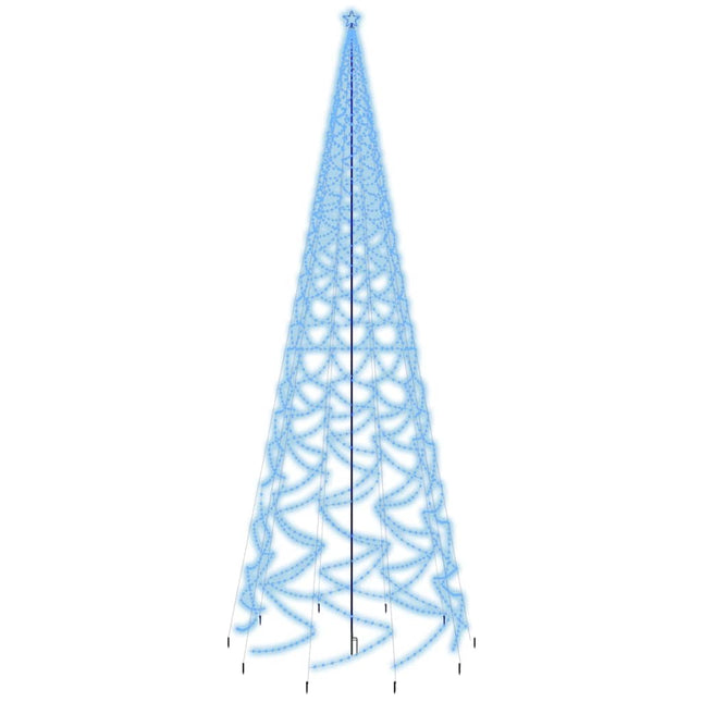 Sapin De Noël Avec Piquet 3000 Led Es 800 Cm Bleu