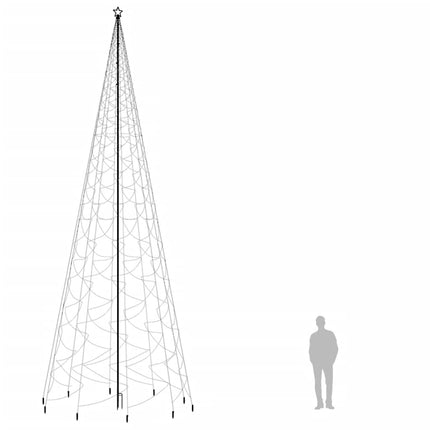 Sapin De Noël Avec Piquet 3000 Led Es 800 Cm Bleu