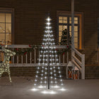 Sapin De Noël Sur Mât De Drapeau 1400 Led 500 Cm Blanc Froid