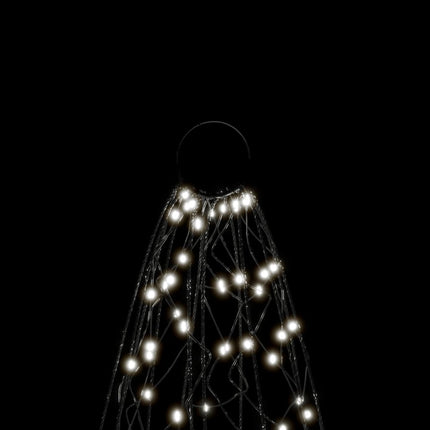 Sapin De Noël Sur Mât De Drapeau 1400 Led 500 Cm Blanc Froid