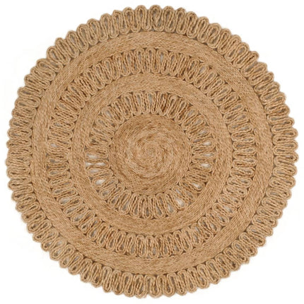 Tapis Jute Tressé À La Main Rond
