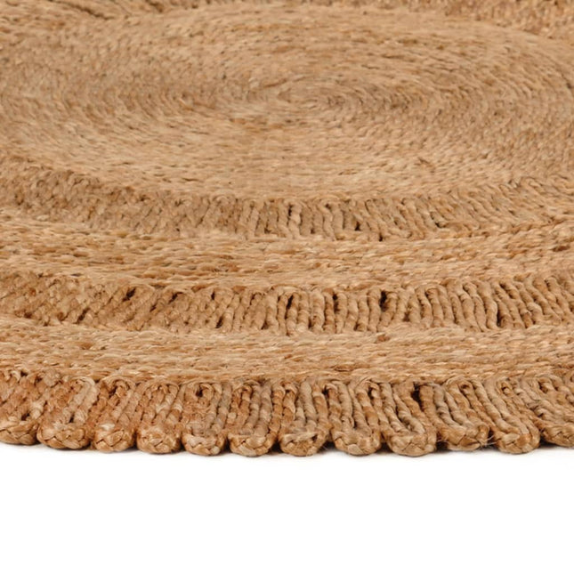 Tapis Jute Tressé À La Main Rond