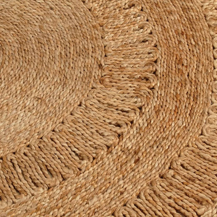 Tapis Jute Tressé À La Main Rond