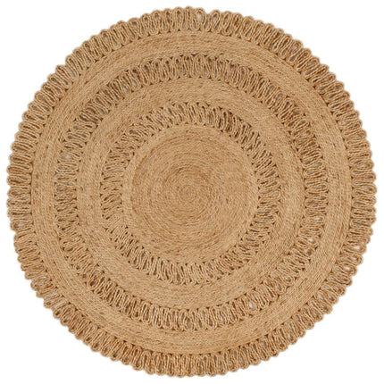 Tapis Jute Tressé À La Main Rond