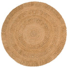 Tapis Jute Tressé À La Main Rond