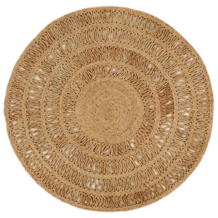 Tapis Jute Tressé À La Main Rond