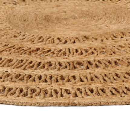 Tapis Jute Tressé À La Main Rond