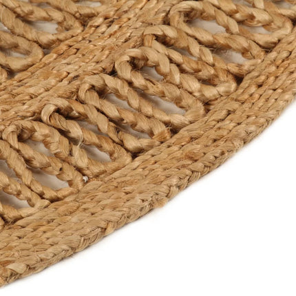 Tapis Jute Tressé À La Main Rond