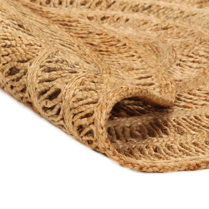 Tapis Jute Tressé À La Main Rond