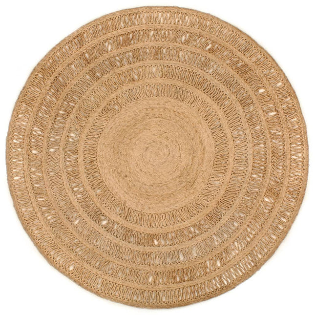 Tapis Jute Tressé À La Main Rond