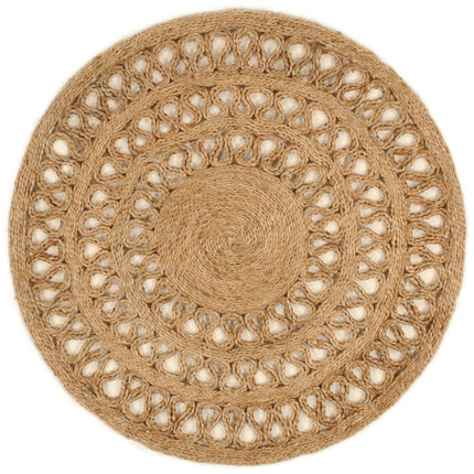Tapis Jute Tressé À La Main Rond