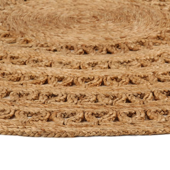 Tapis Jute Tressé À La Main Rond