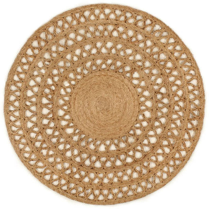 Tapis Jute Tressé À La Main Rond