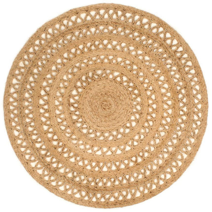 Tapis Jute Tressé À La Main Rond
