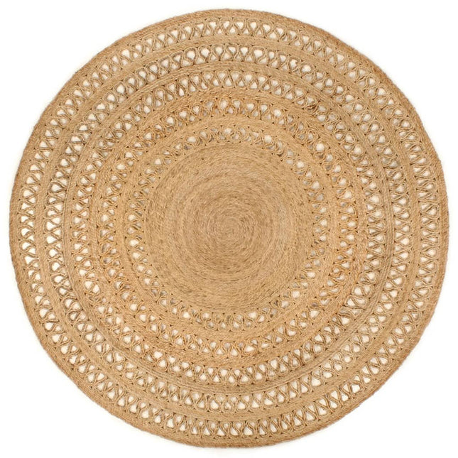 Tapis Jute Tressé À La Main Rond