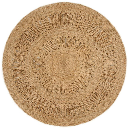 Tapis Jute Tressé À La Main Rond
