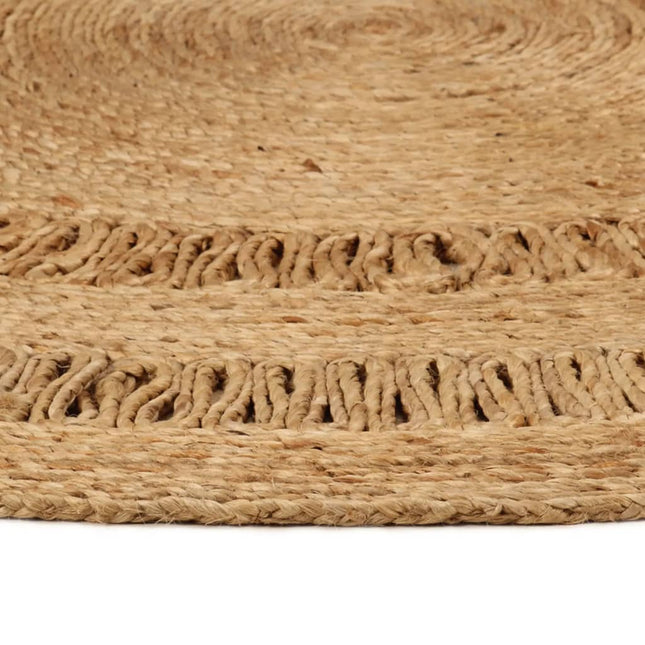 Tapis Jute Tressé À La Main Rond
