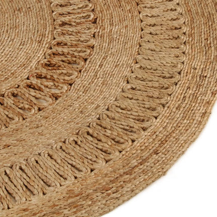 Tapis Jute Tressé À La Main Rond