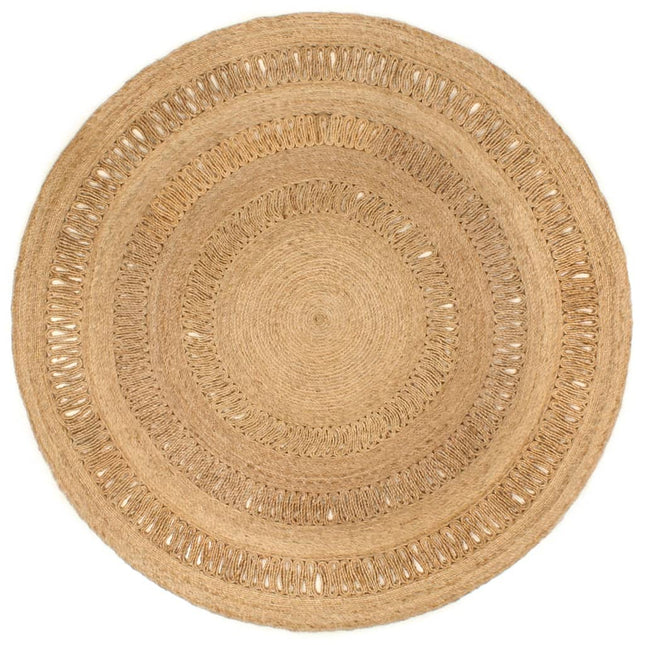 Tapis Jute Tressé À La Main Rond