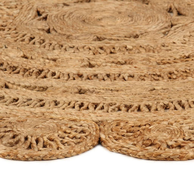 Tapis Jute Tressé À La Main Rond