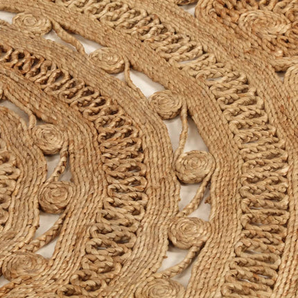 Tapis Jute Tressé À La Main Rond