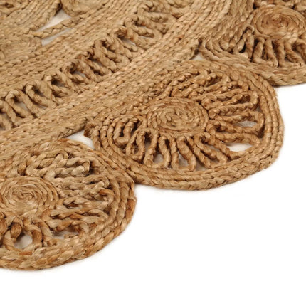 Tapis Jute Tressé À La Main Rond