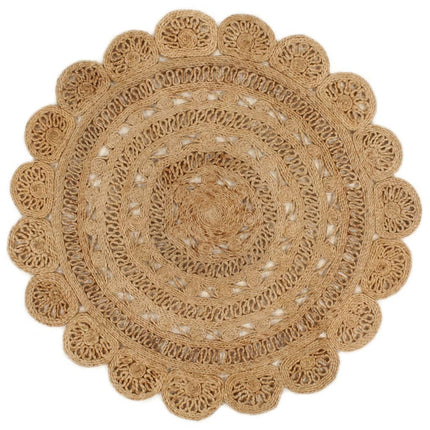 Tapis Jute Tressé À La Main Rond