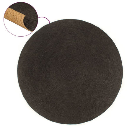 Tapis Tressé Réversible Et Naturel Jute Rond
