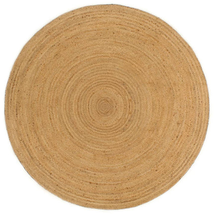 Tapis Tressé Réversible Et Naturel Jute Rond