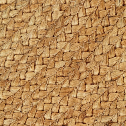 Tapis Tressé Avec Bord Brodé Jute Rond