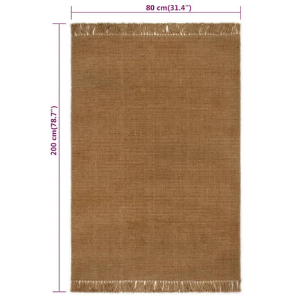 Tapis Avec Glands Jute