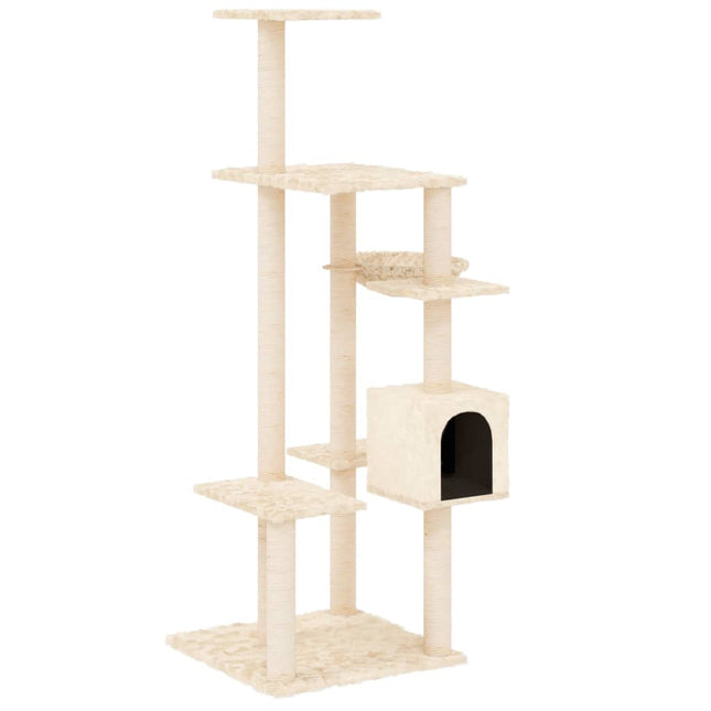 Arbre À Chat Avec Griffoirs En Sisal 142 Cm