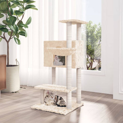 Arbre À Chat Avec Griffoirs En Sisal 108,5 Cm
