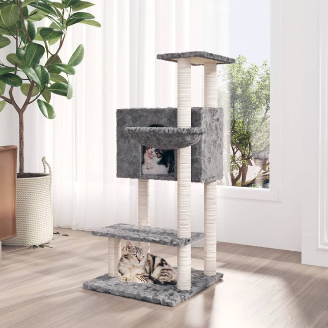 Arbre À Chat Avec Griffoirs En Sisal 108,5 Cm