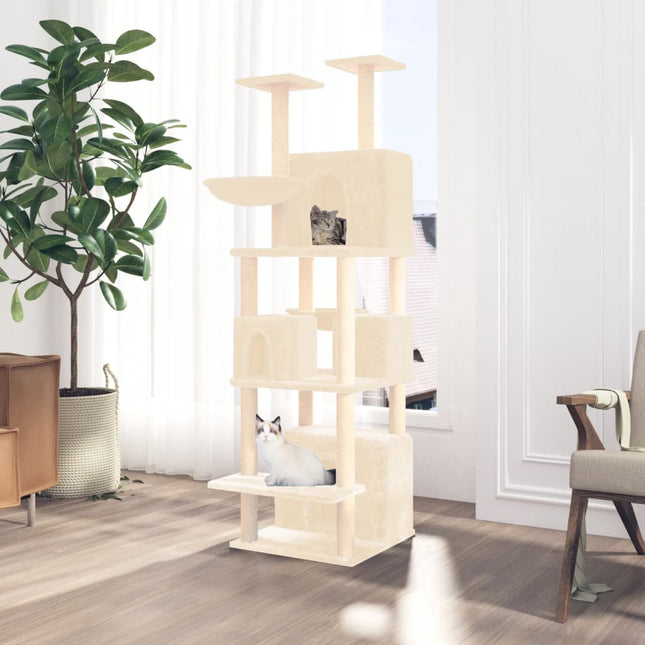 Arbre À Chat Avec Griffoirs En Sisal 180 Cm