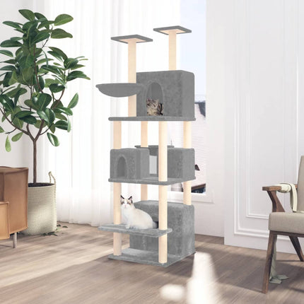Arbre À Chat Avec Griffoirs En Sisal 180 Cm