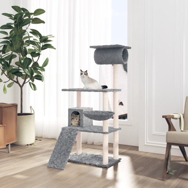 Arbre À Chat Avec Griffoirs En Sisal 131 Cm