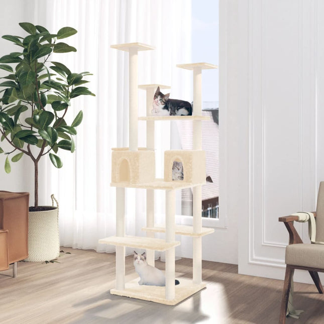 Arbre À Chat Avec Griffoirs En Sisal 167 Cm