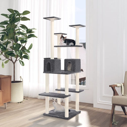 Arbre À Chat Avec Griffoirs En Sisal 167 Cm