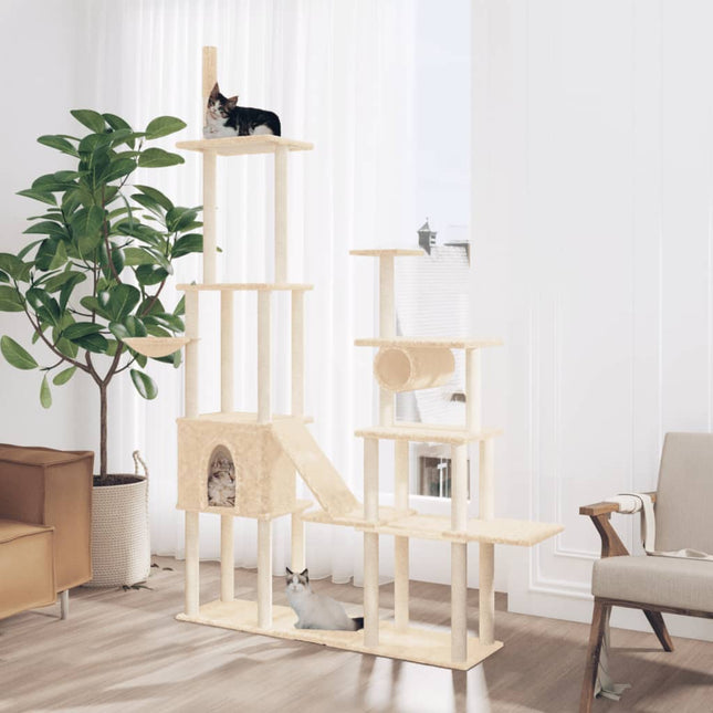 Arbre À Chat Avec Griffoirs En Sisal 279 Cm