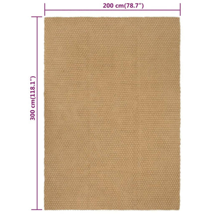Tapis Rectangulaire Naturel Jute