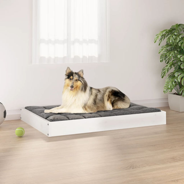 Lit Pour Chien 91,5X64X9 Cm Bois De Pin Solide
