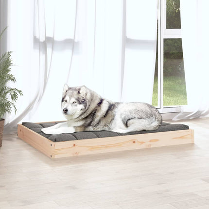 Lit Pour Chien 101,5X74X9 Cm Bois De Pin Solide