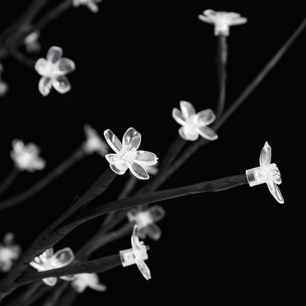 Arbre À Led Fleur De Cerisier 84 Led Blanc Chaud