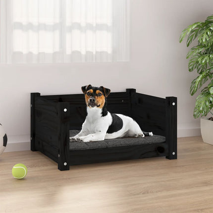 Lit Pour Chien 75,5X55,5X28 Cm Bois Massif De Pin