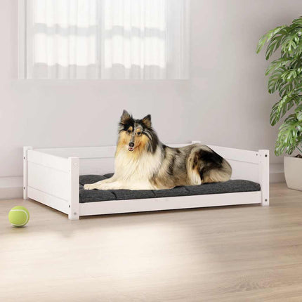 Lit Pour Chien 75,5X55,5X28 Cm Bois Massif De Pin