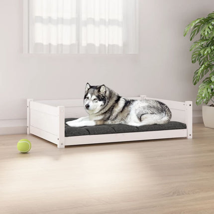 Lit Pour Chien 75,5X55,5X28 Cm Bois Massif De Pin